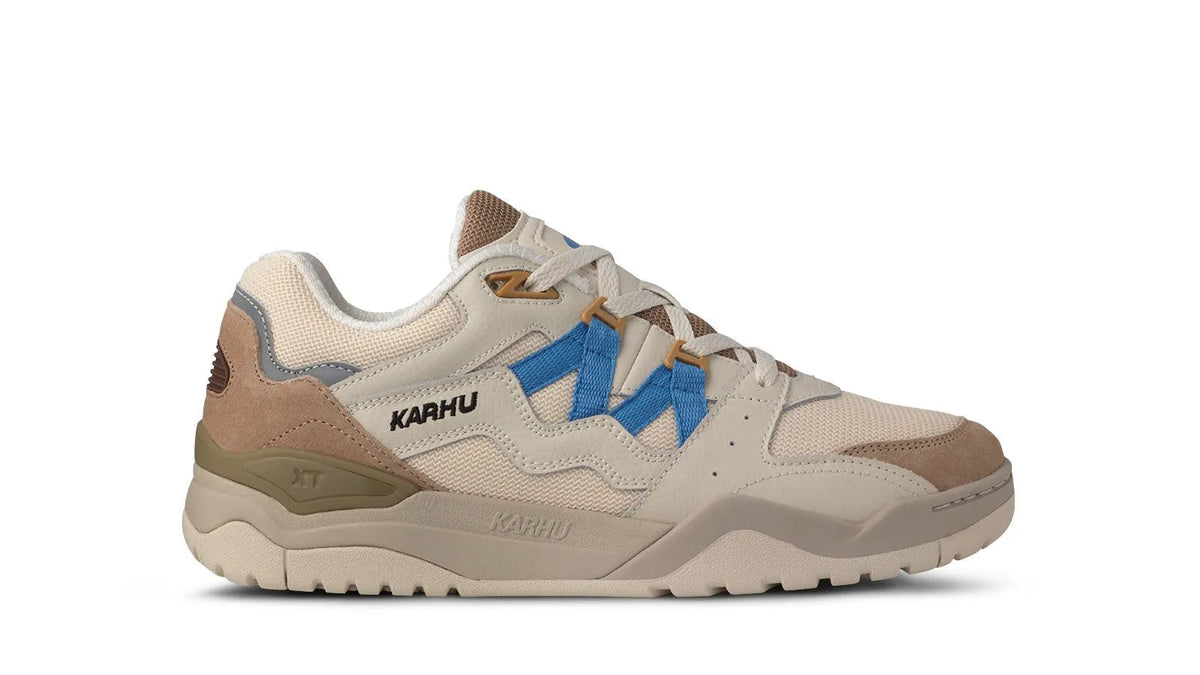 WARM TAUPE/ AZURE BLUE