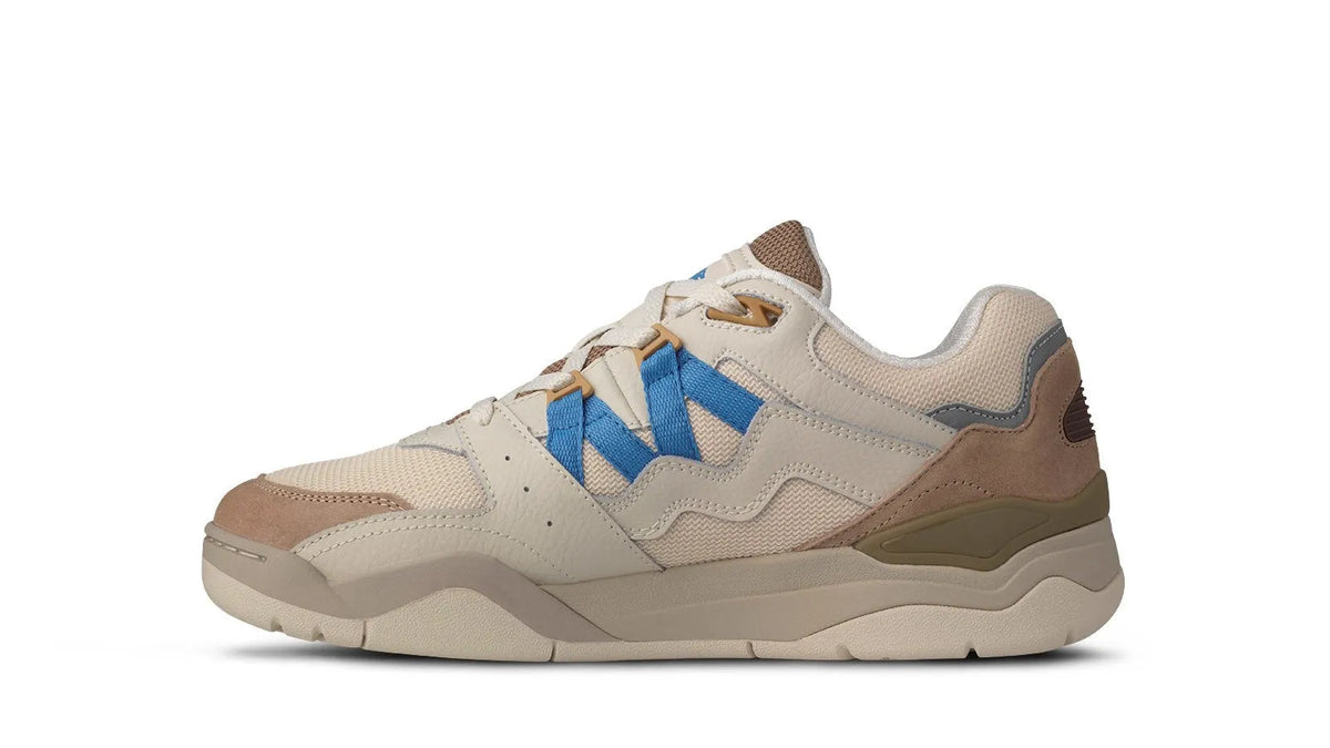 WARM TAUPE/ AZURE BLUE