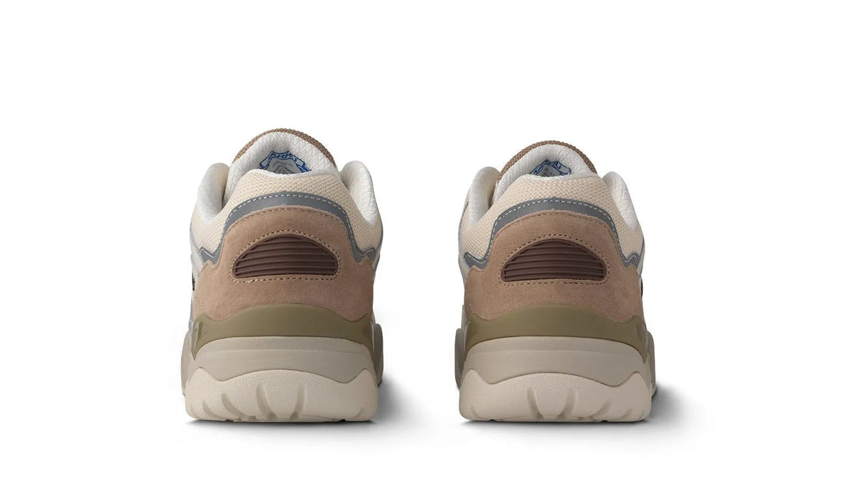 WARM TAUPE/ AZURE BLUE
